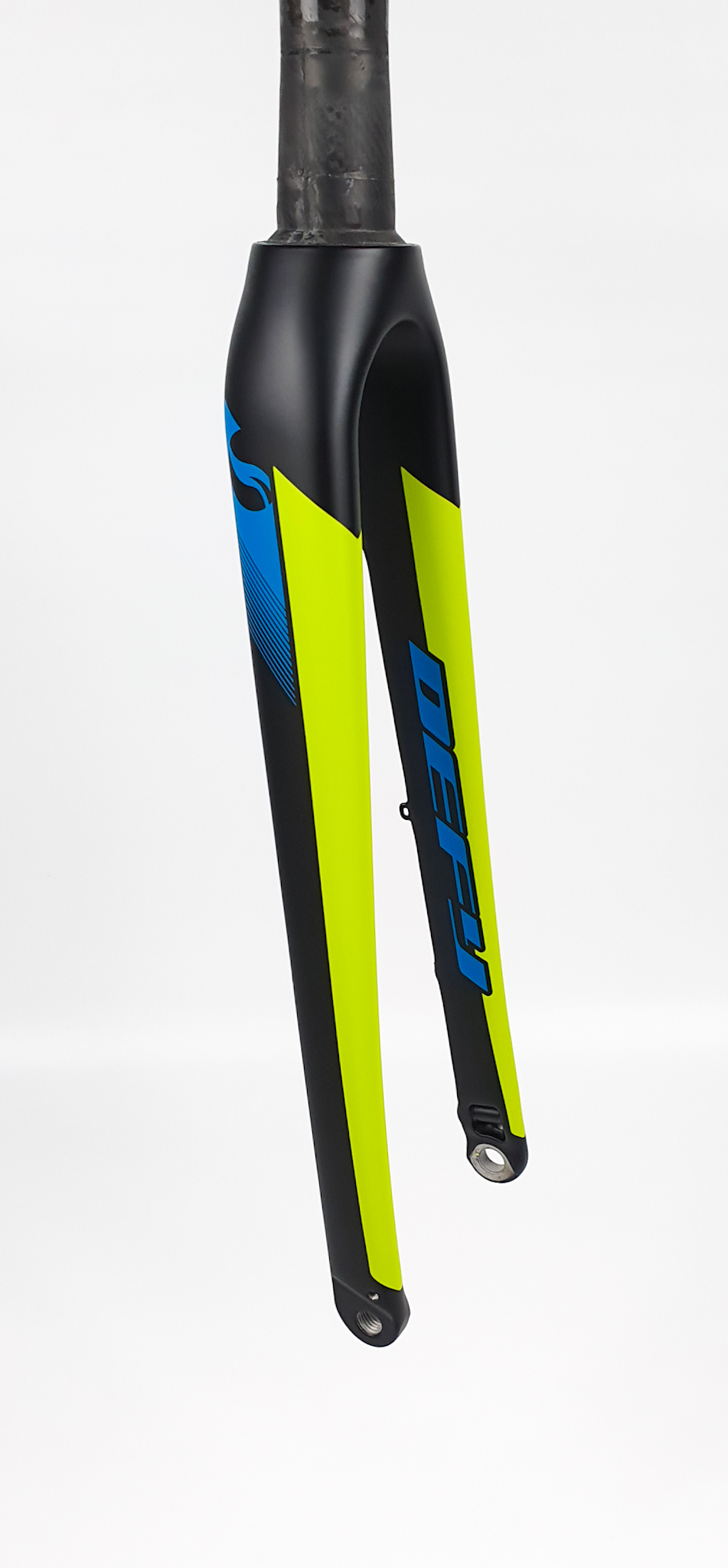 Giant Defy Gabel FM tapered 1.5" auf 1 1/4" schwarz/gelb/blau 12x100mm